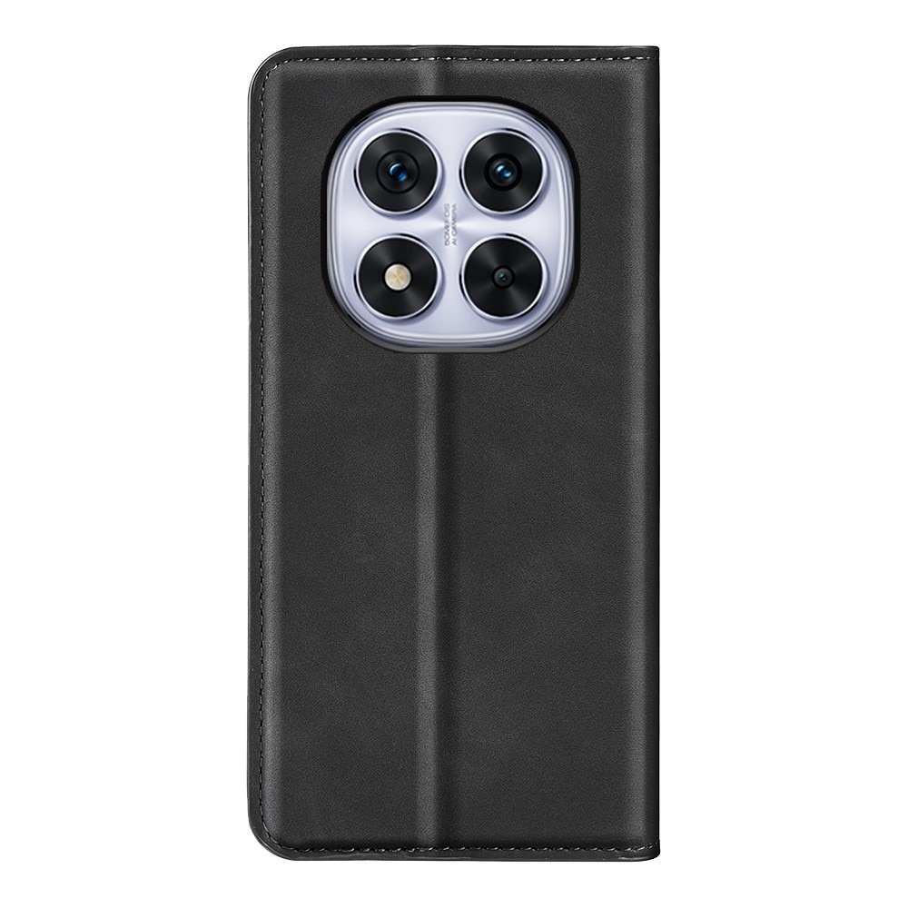 Coque portefeuille mince Xiaomi Redmi Note 14 Pro, Noir