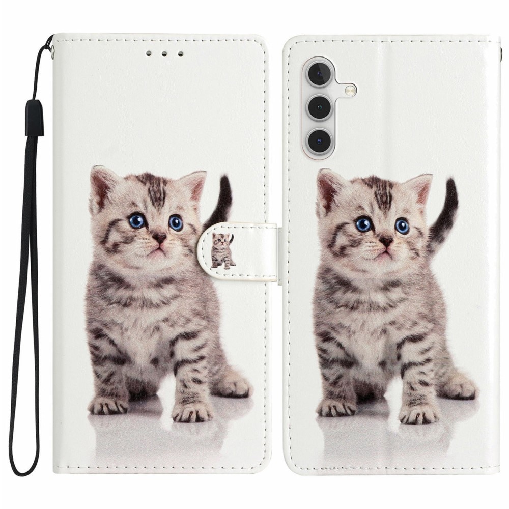 Coque portefeuille Samsung Galaxy A36, chaton