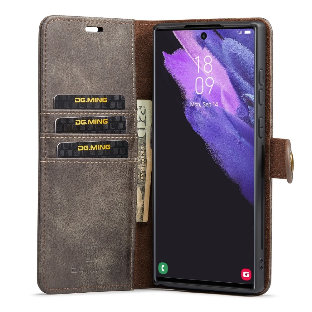 Étui portefeuille Magnet Wallet Samsung Galaxy S25 Ultra, Brown