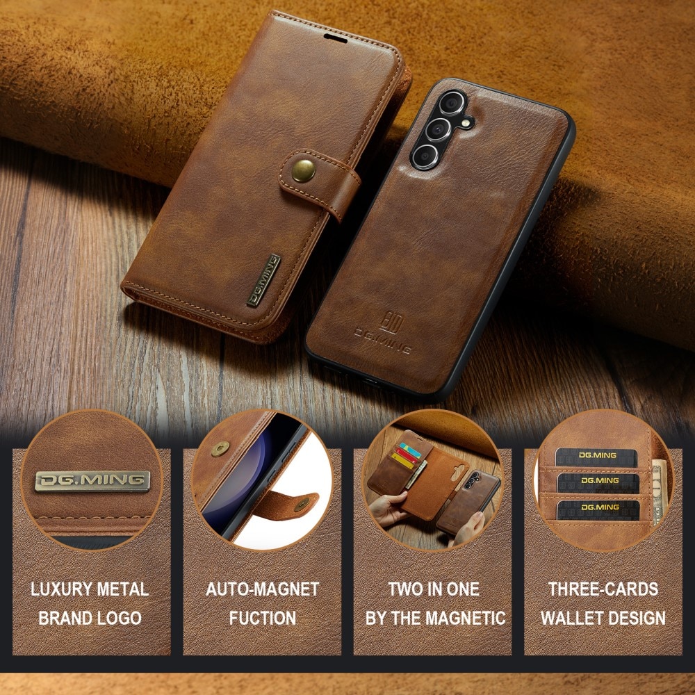 Étui portefeuille Magnet Wallet Samsung Galaxy A36, Cognac