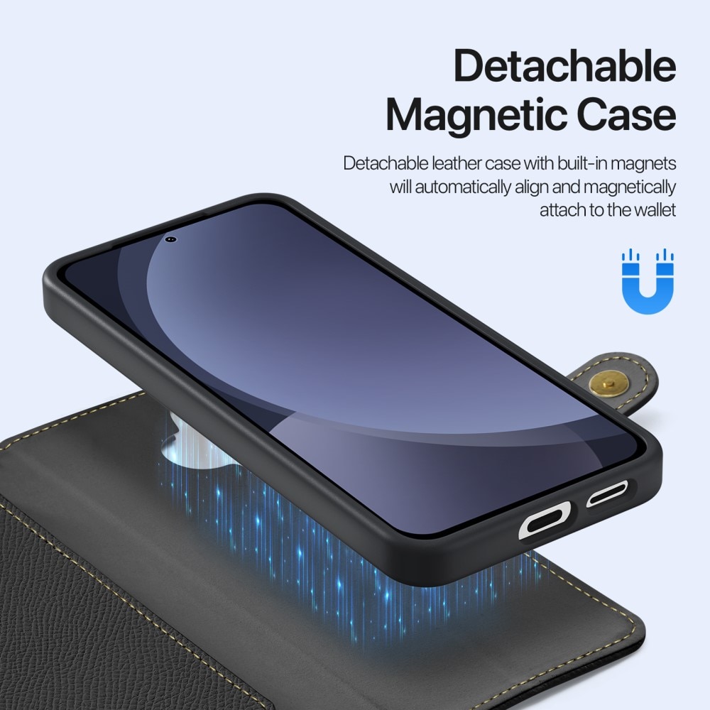 Lawa Series Magnetic Wallet Case Samsung Galaxy S25, Black