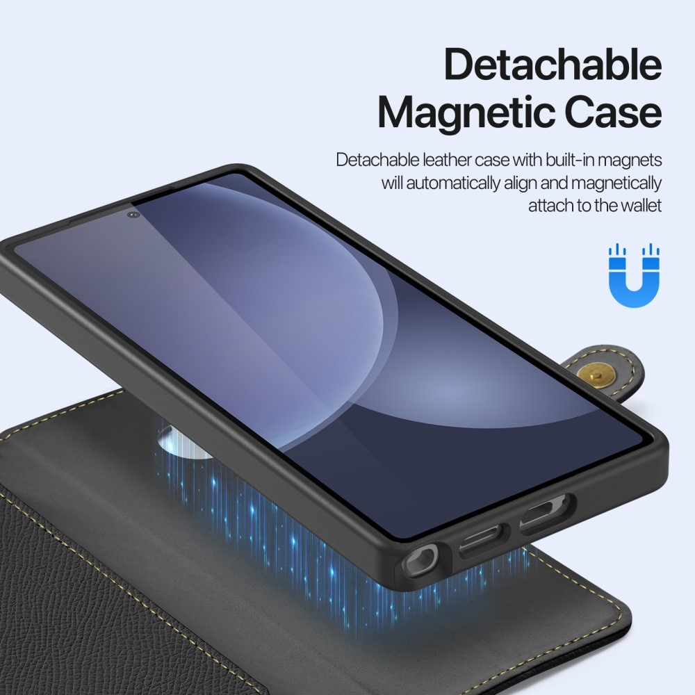 Lawa Series Magnetic Wallet Case Samsung Galaxy S25 Ultra, Black