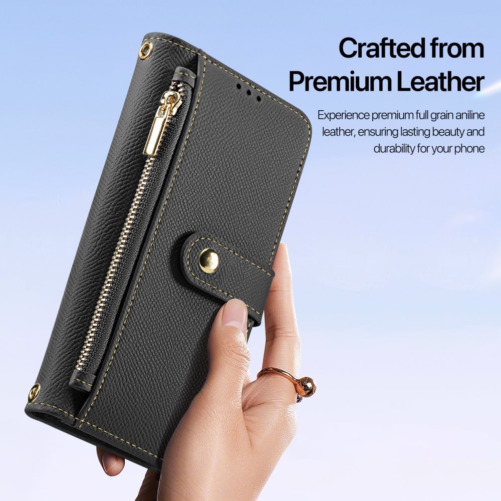 Lawa Series Magnetic Wallet Case Samsung Galaxy S25 Ultra, Black