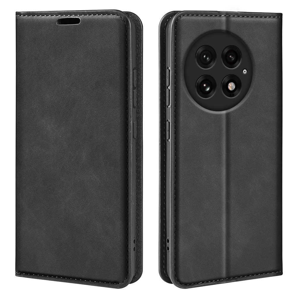 Coque portefeuille mince  OnePlus 13, noir