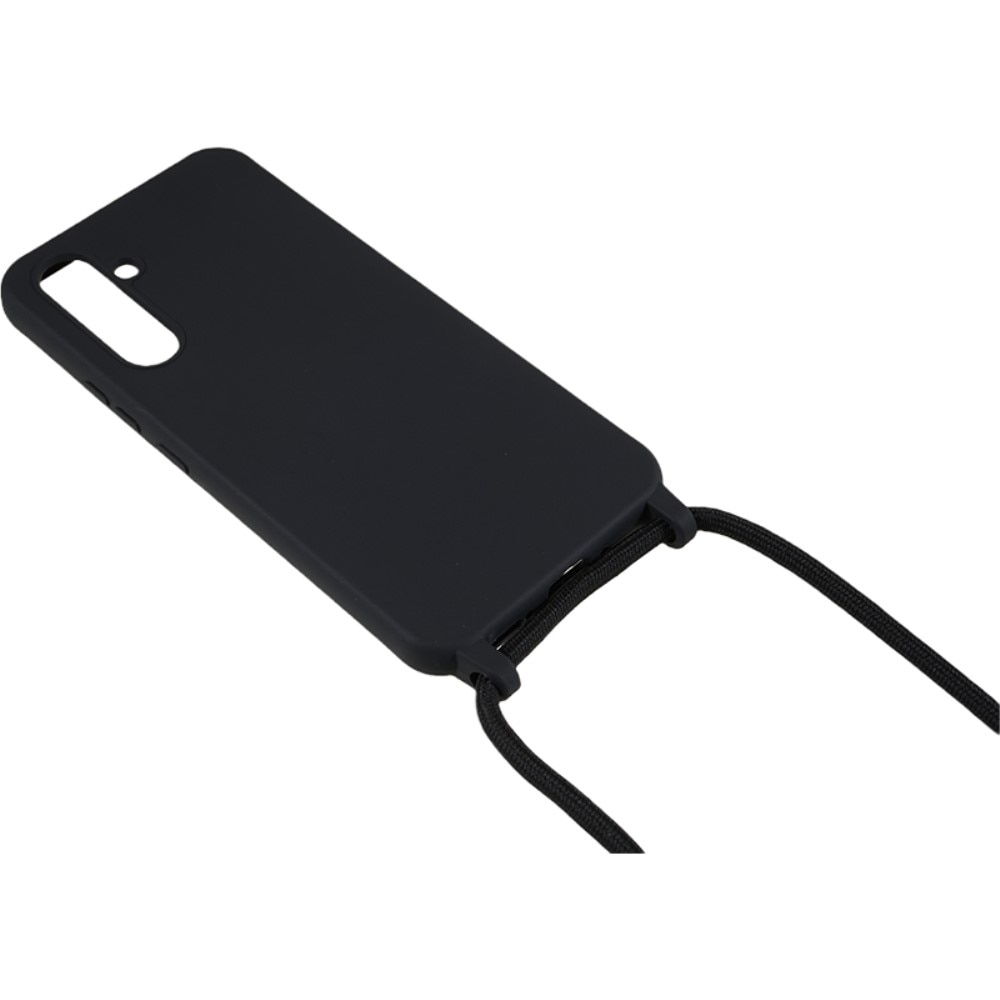 Coque cordon Samsung Galaxy S25, noir