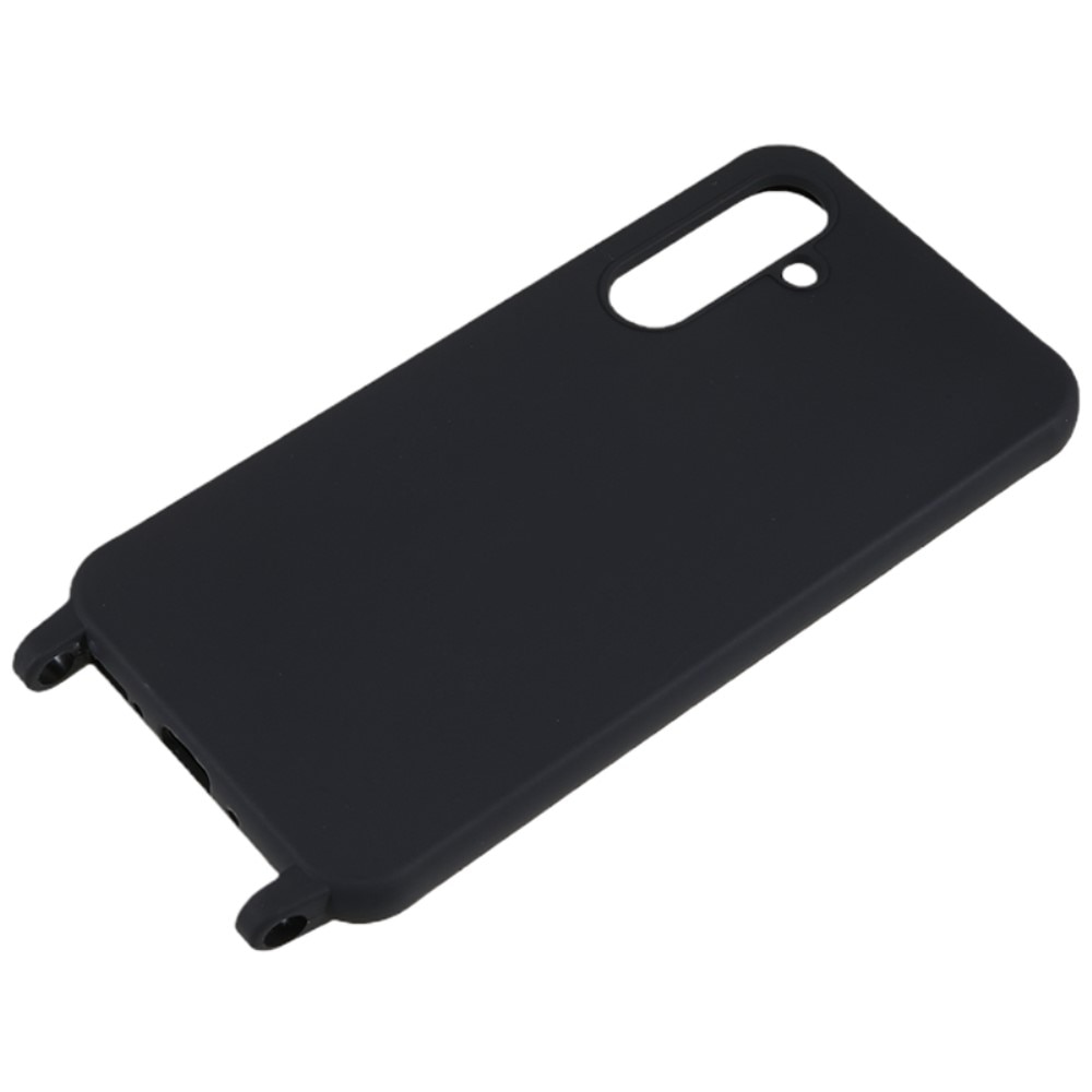 Coque cordon Samsung Galaxy S25, noir