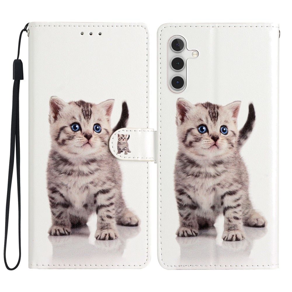 Coque portefeuille Samsung Galaxy A56, chaton