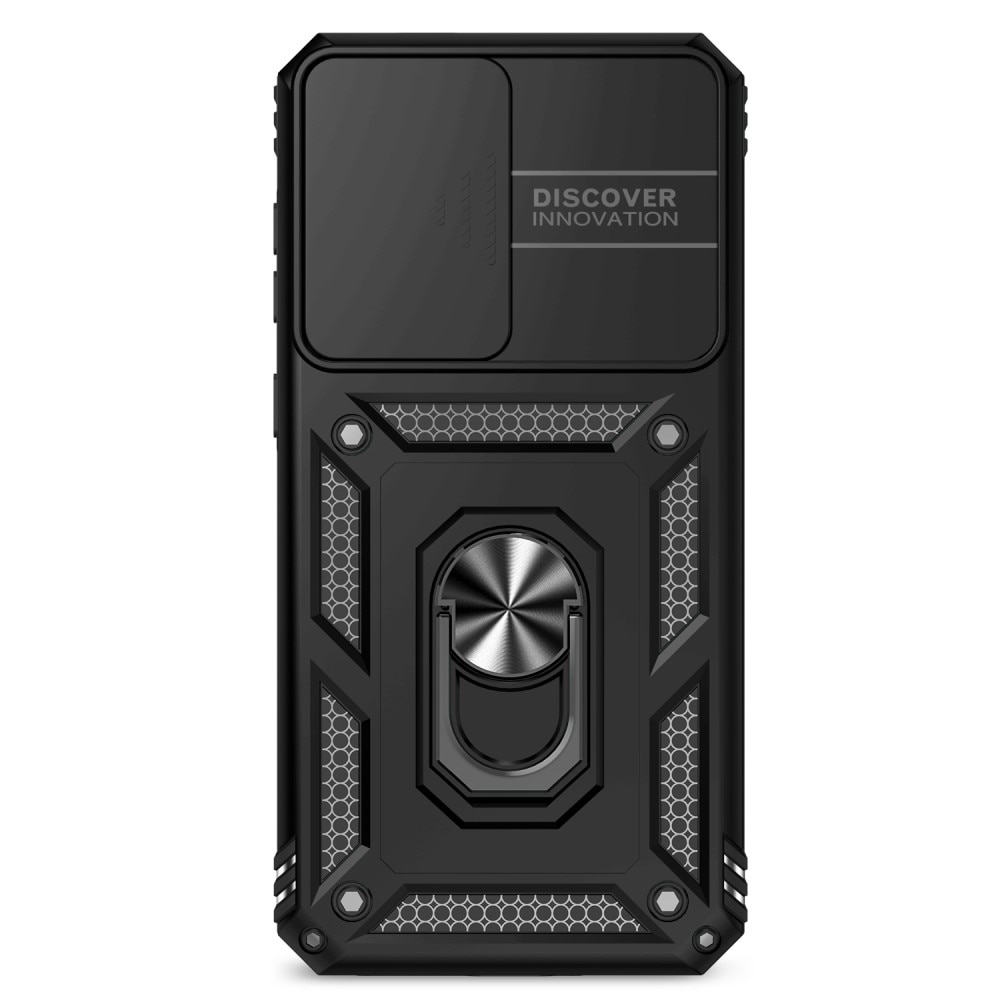 Coque Hybride Ring avec Protège Caméra Samsung Galaxy A36, Noir