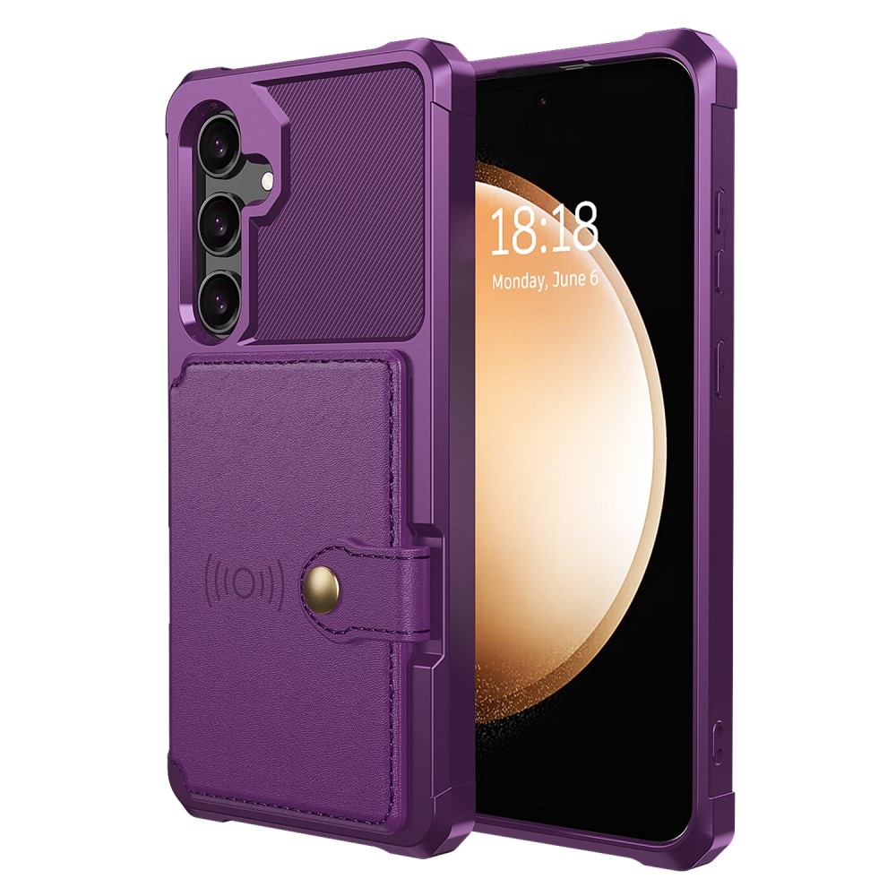 Coque porte-cartes Tough Multi-slot Samsung Galaxy S25, Violet