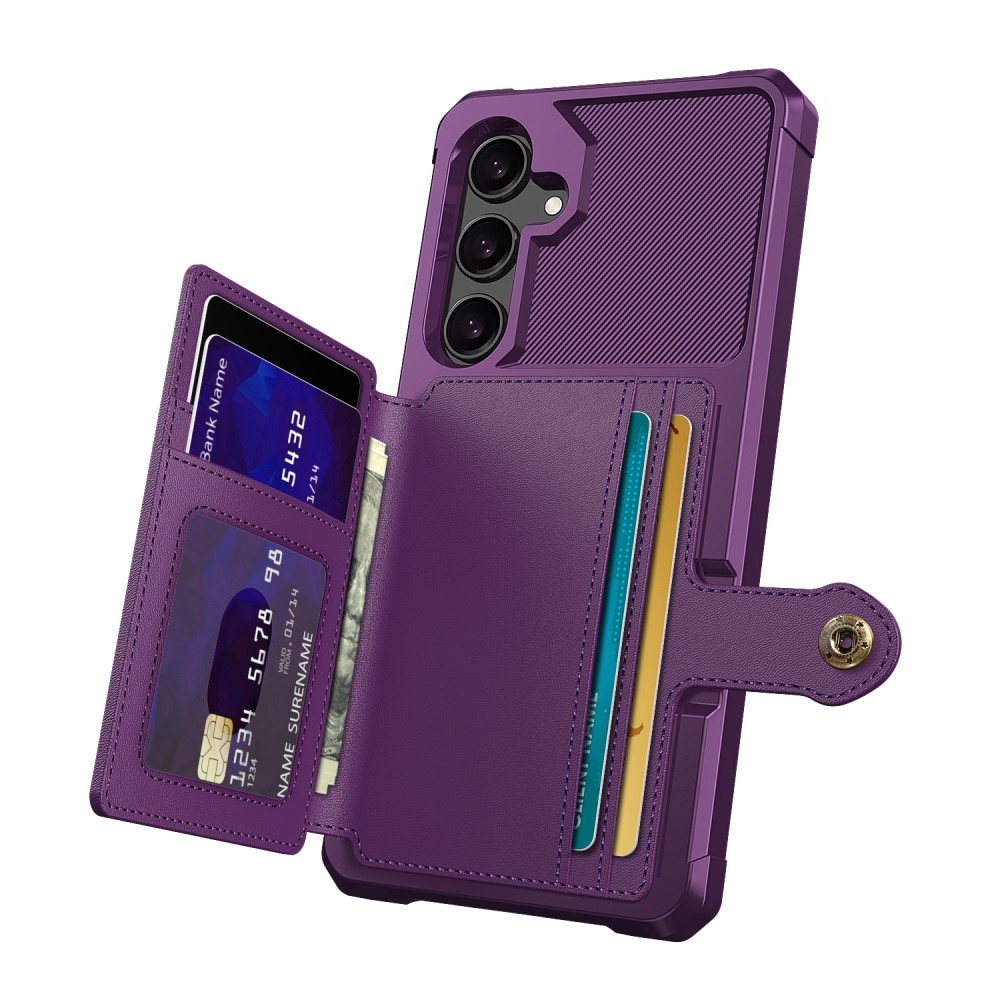 Coque porte-cartes Tough Multi-slot Samsung Galaxy S25, Violet