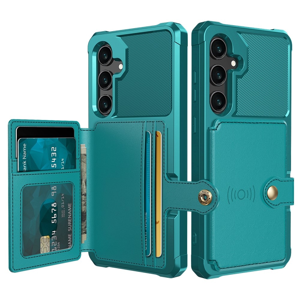 Coque porte-cartes Tough Multi-slot Samsung Galaxy S25 Plus, Vert