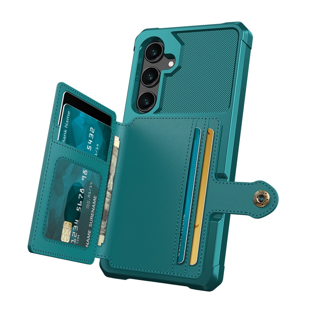 Coque porte-cartes Tough Multi-slot Samsung Galaxy S25 Plus, Vert