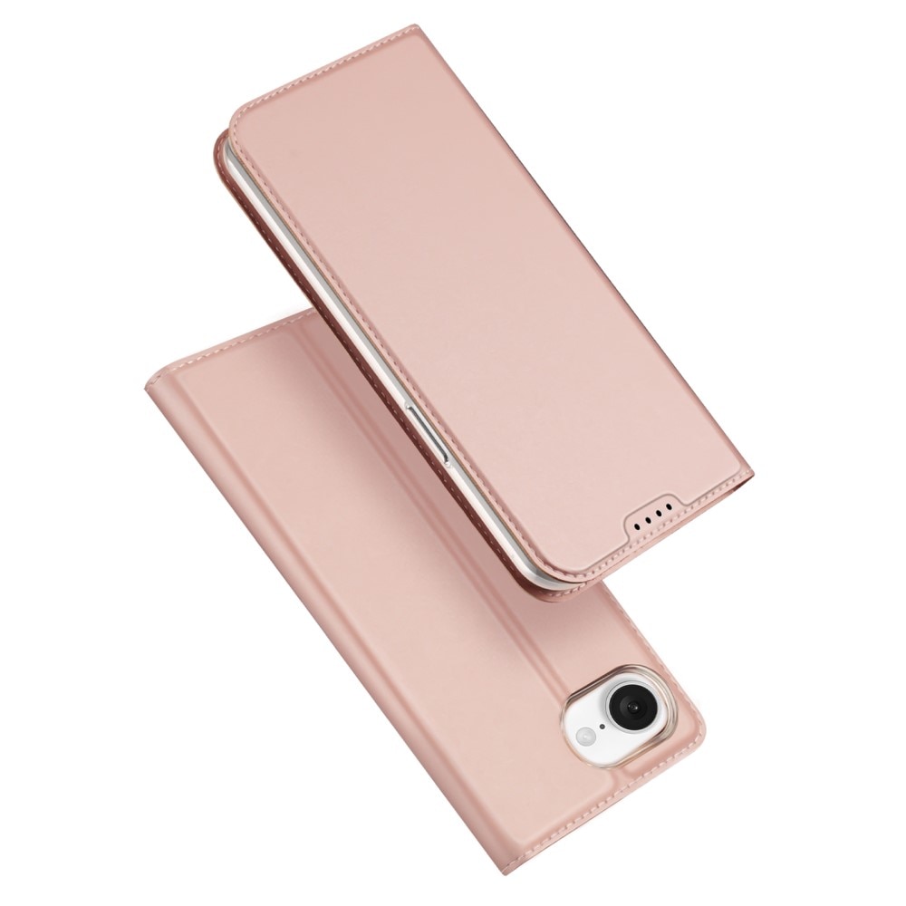 Étui portefeuille Skin Pro Series iPhone SE 2025, Rose Gold