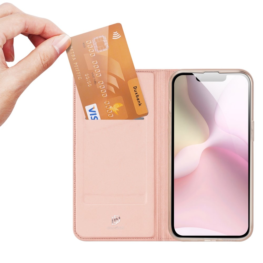 Étui portefeuille Skin Pro Series iPhone SE 2025, Rose Gold