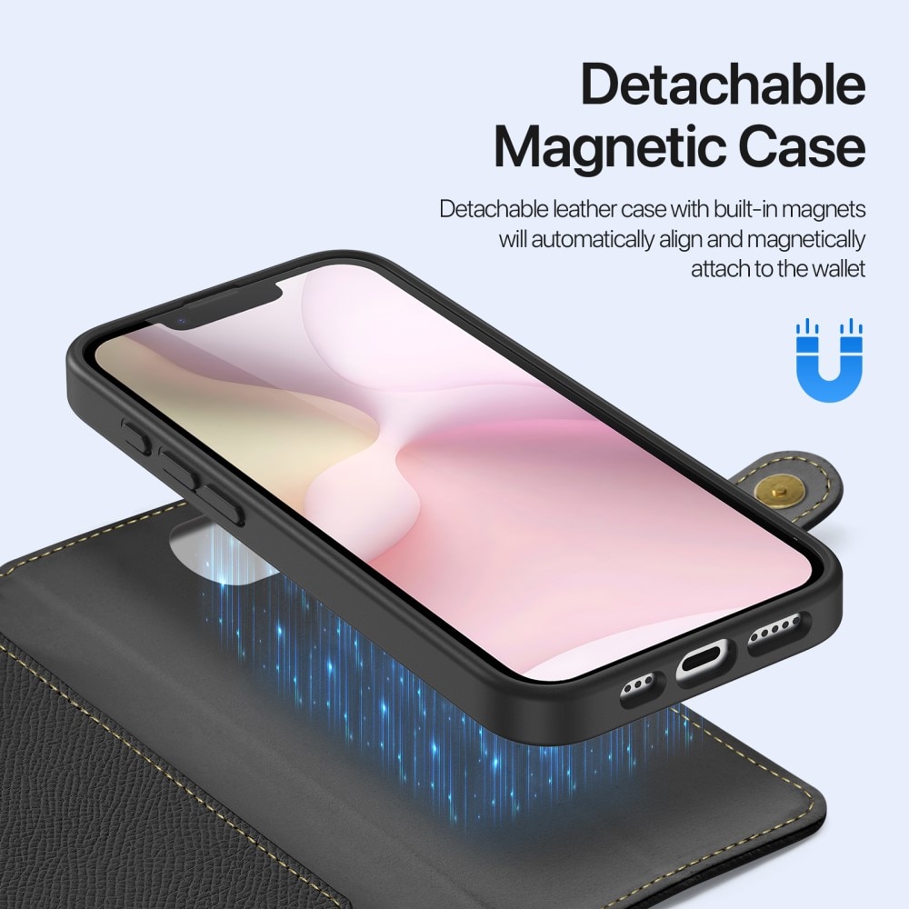 Lawa Series Magnetic Wallet Case iPhone SE 4, Black