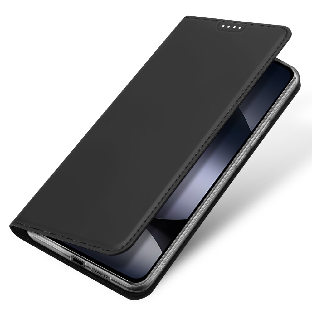 Étui portefeuille Skin Pro Series Xiaomi Redmi Note 14 4G, Black