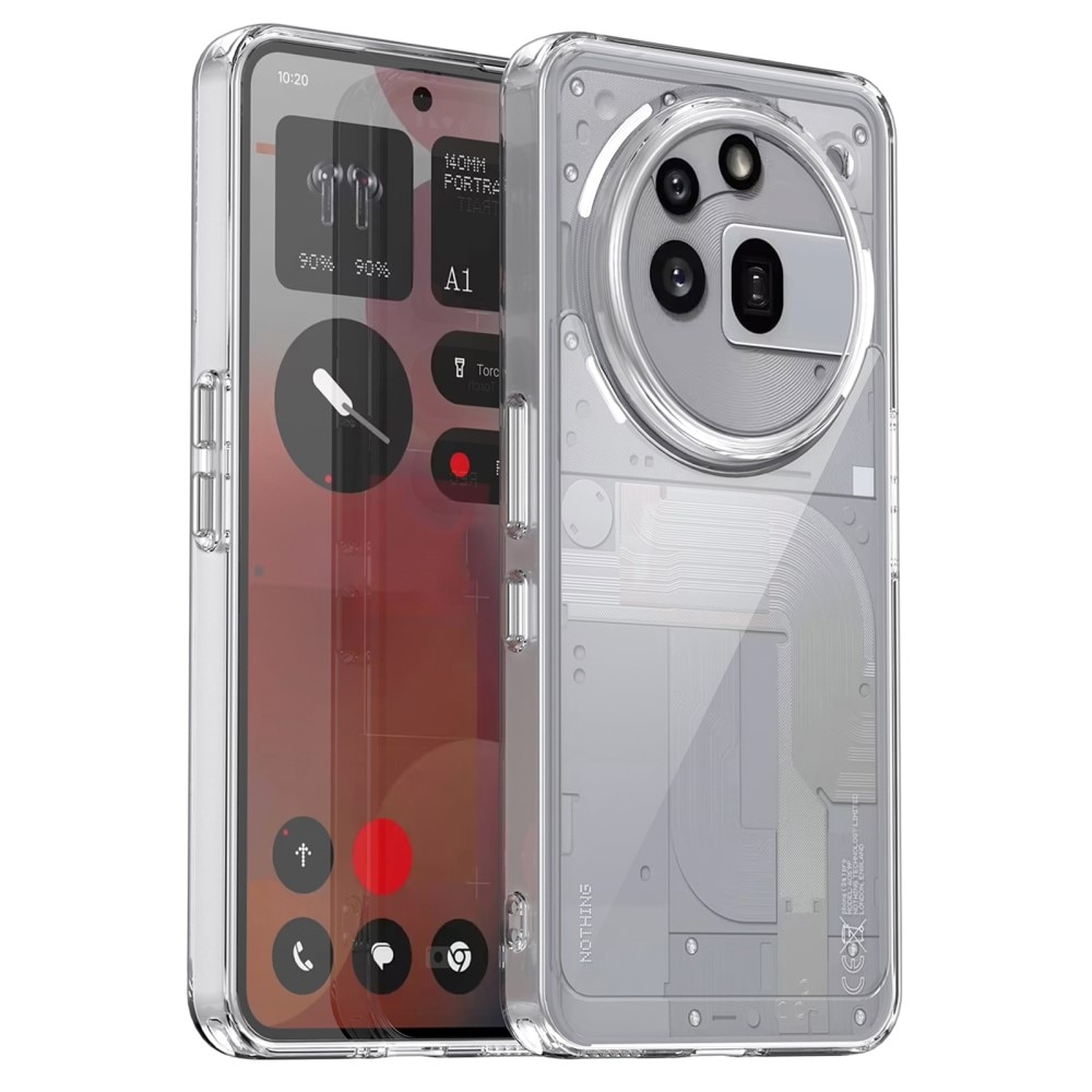 Coque hybride pour Nothing Phone 3a Pro, transparent