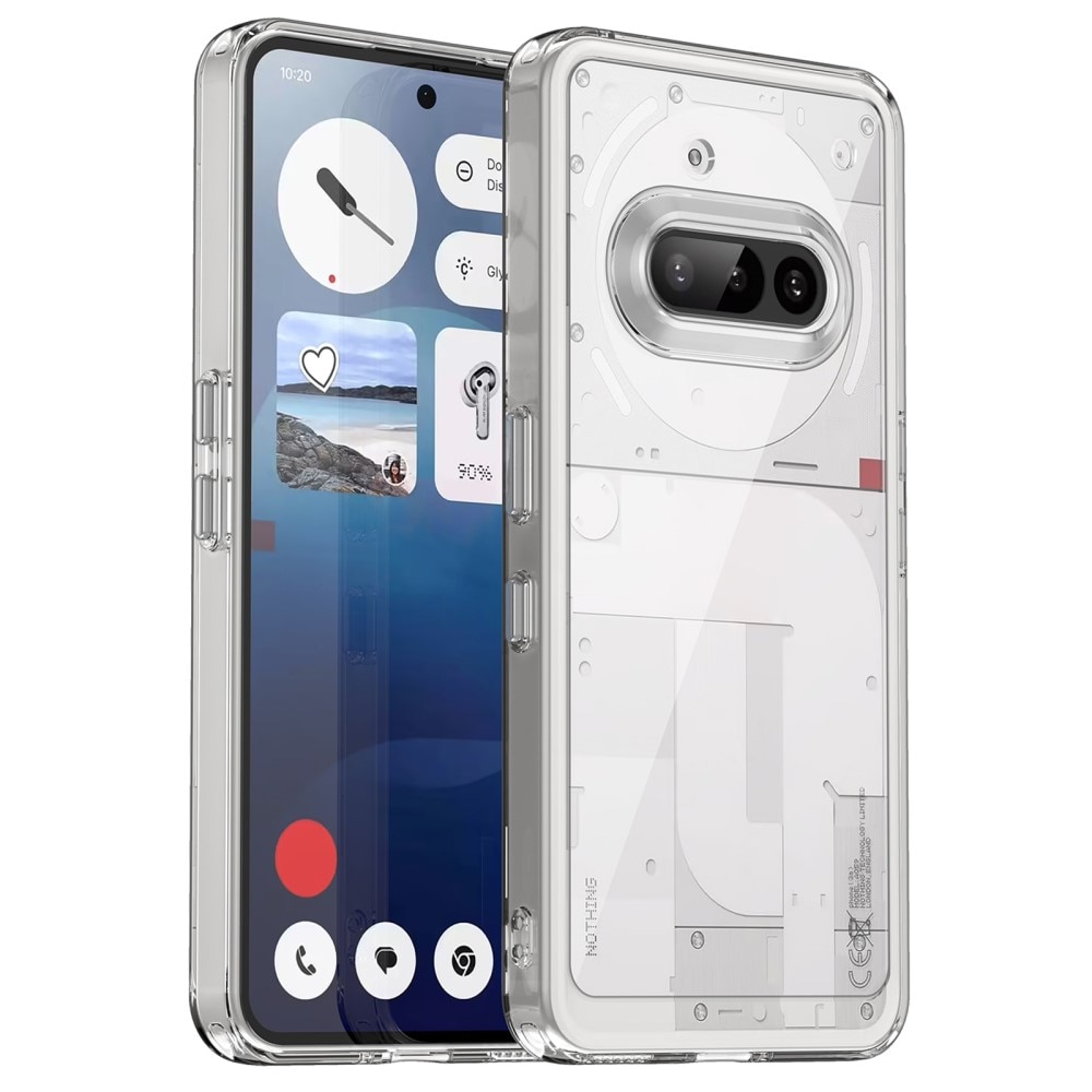 Coque hybride pour Nothing Phone 3a, transparent