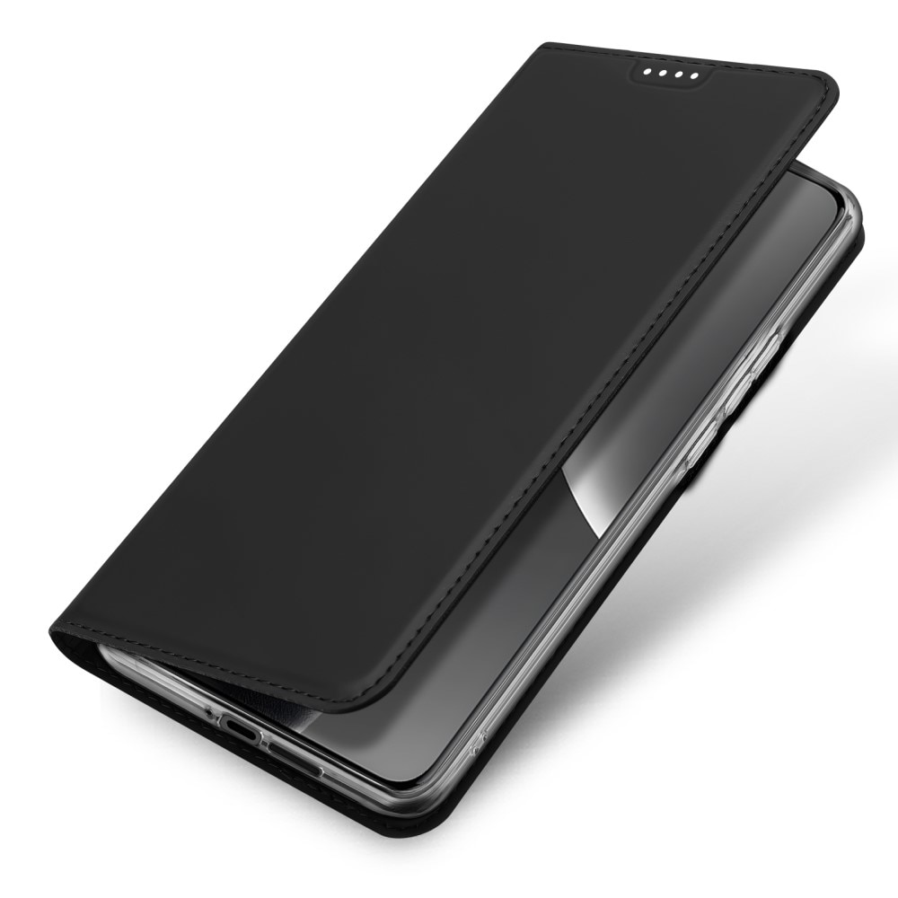 Étui portefeuille Skin Pro Series Xiaomi 15 Ultra, Noir