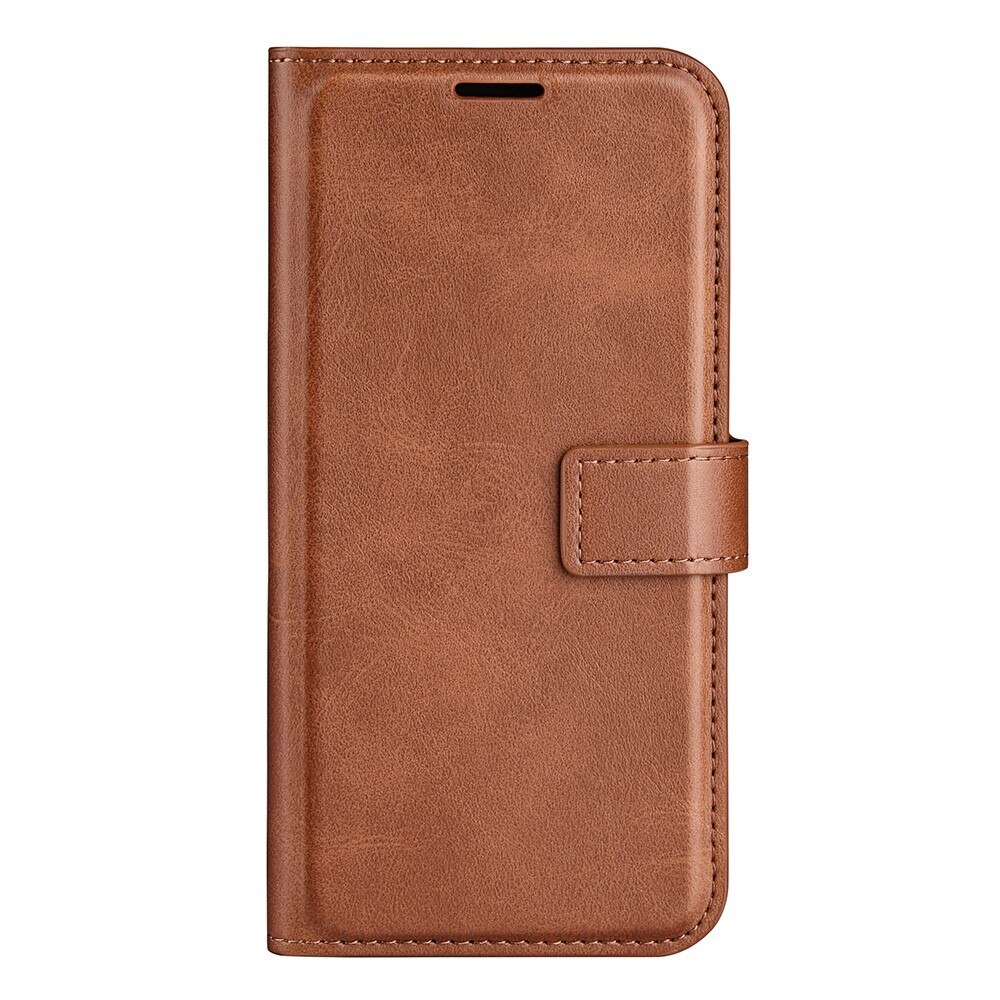 Étui portefeuille Leather Wallet Samsung Galaxy S23 Ultra, Brown