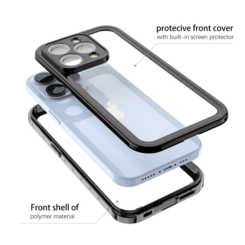 Coque étanche iPhone 14 Pro, transparent