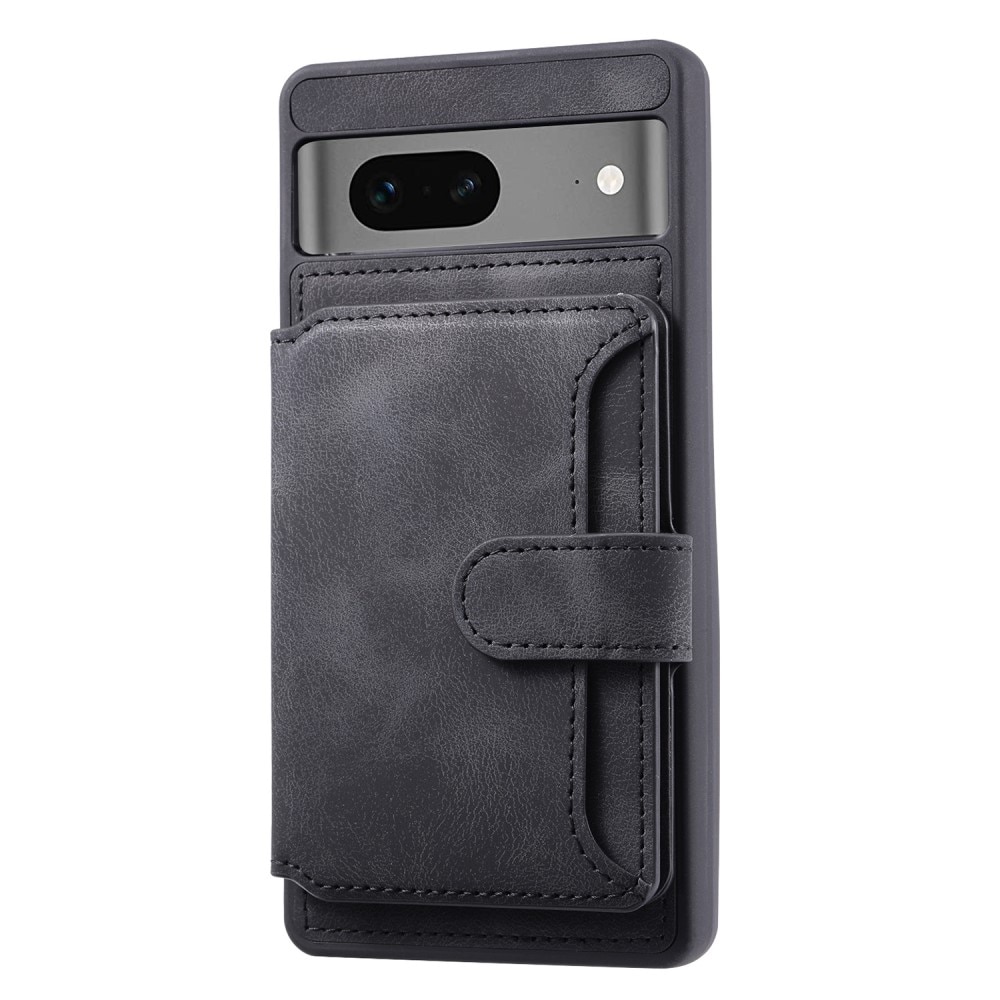 Coque porte-cartes Multi-slot anti-RFID Google Pixel 8, noir