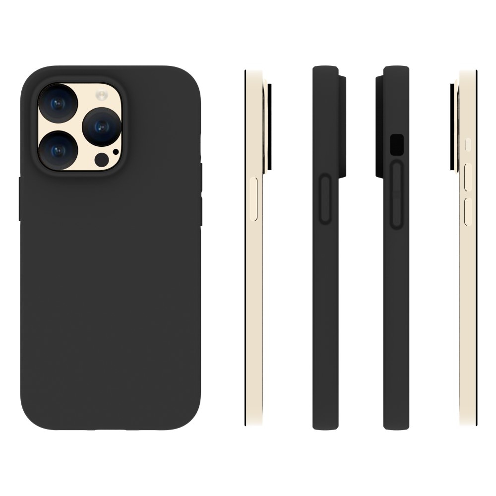 Coque TPU iPhone 15 Pro, noir