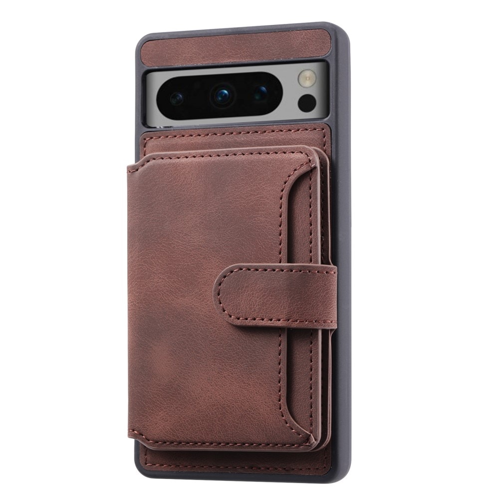 Coque porte-cartes Multi-slot anti-RFID Google Pixel 8 Pro, marron