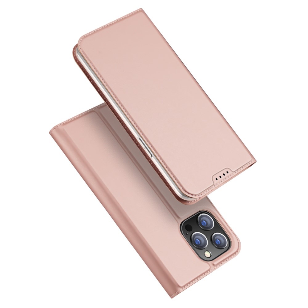 Étui portefeuille Skin Pro Series iPhone 15 Pro Max, Rose Gold