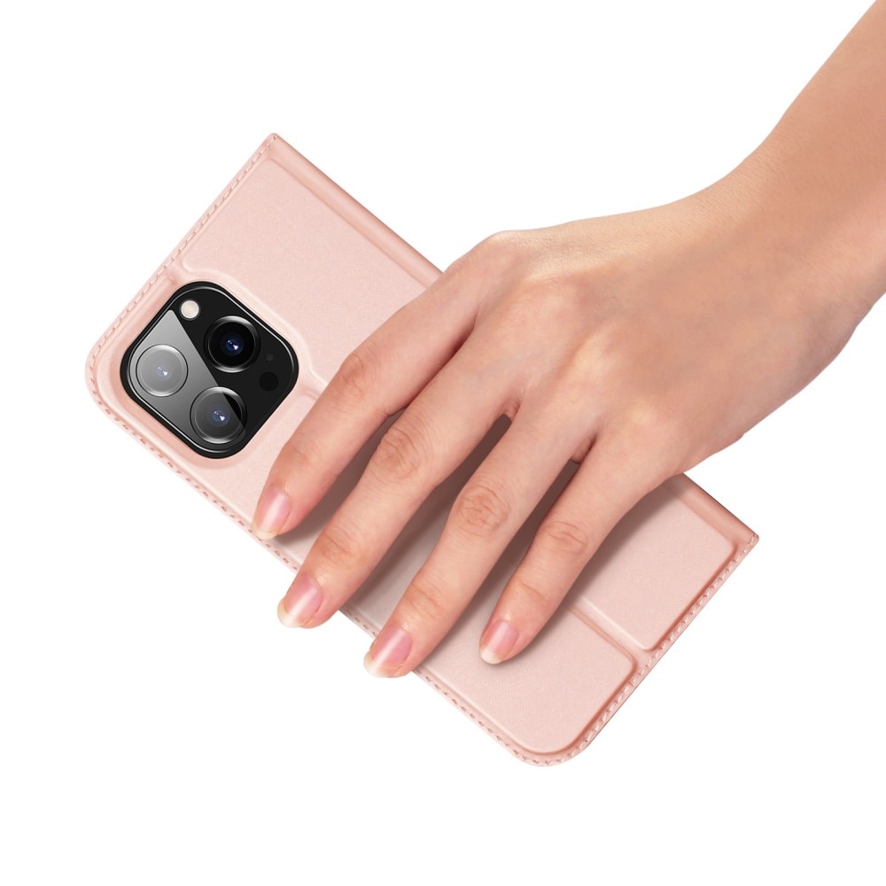 Étui portefeuille Skin Pro Series iPhone 15 Pro Max, Rose Gold