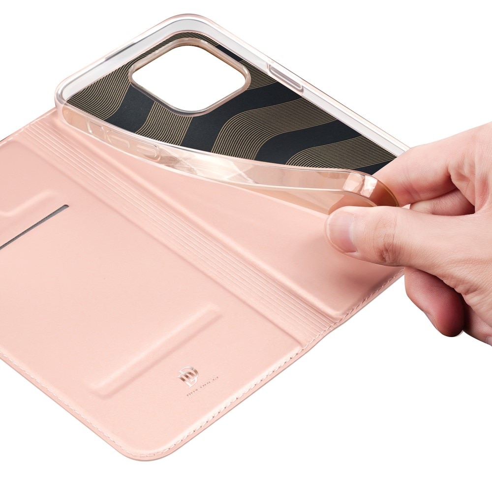 Étui portefeuille Skin Pro Series iPhone 15 Pro Max, Rose Gold