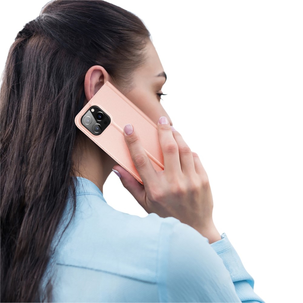 Étui portefeuille Skin Pro Series iPhone 15 Pro Max, Rose Gold