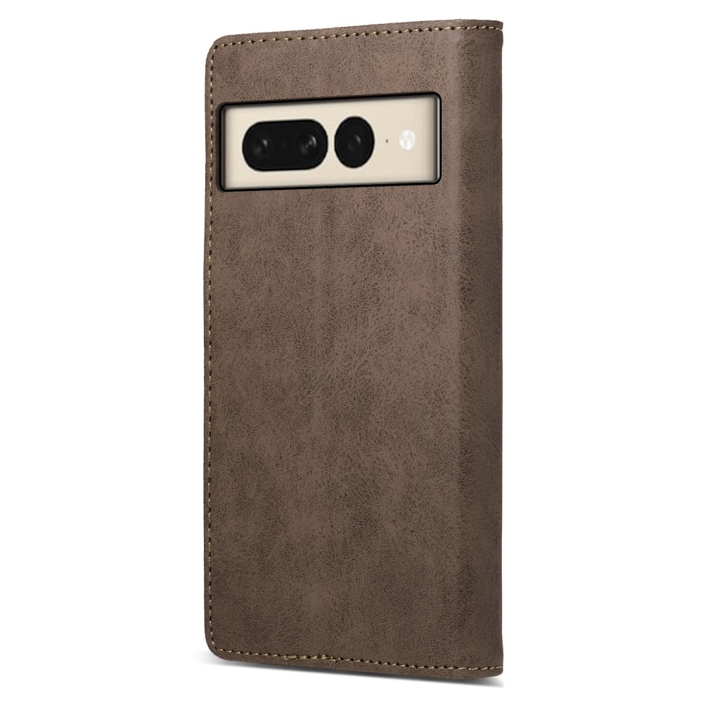 RFID Coque portefeuille mince Google Pixel 8 Pro, marron