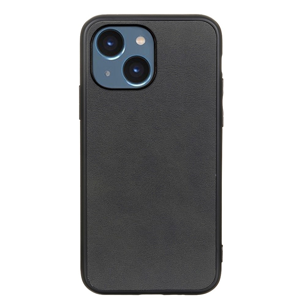 Coque en Cuir iPhone 15 noir