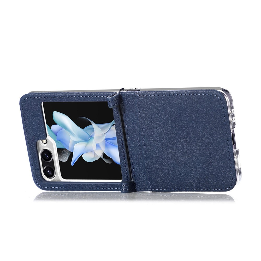 Étui portefeuille Slim Card Wallet Samsung Galaxy Z Flip 5, bleu