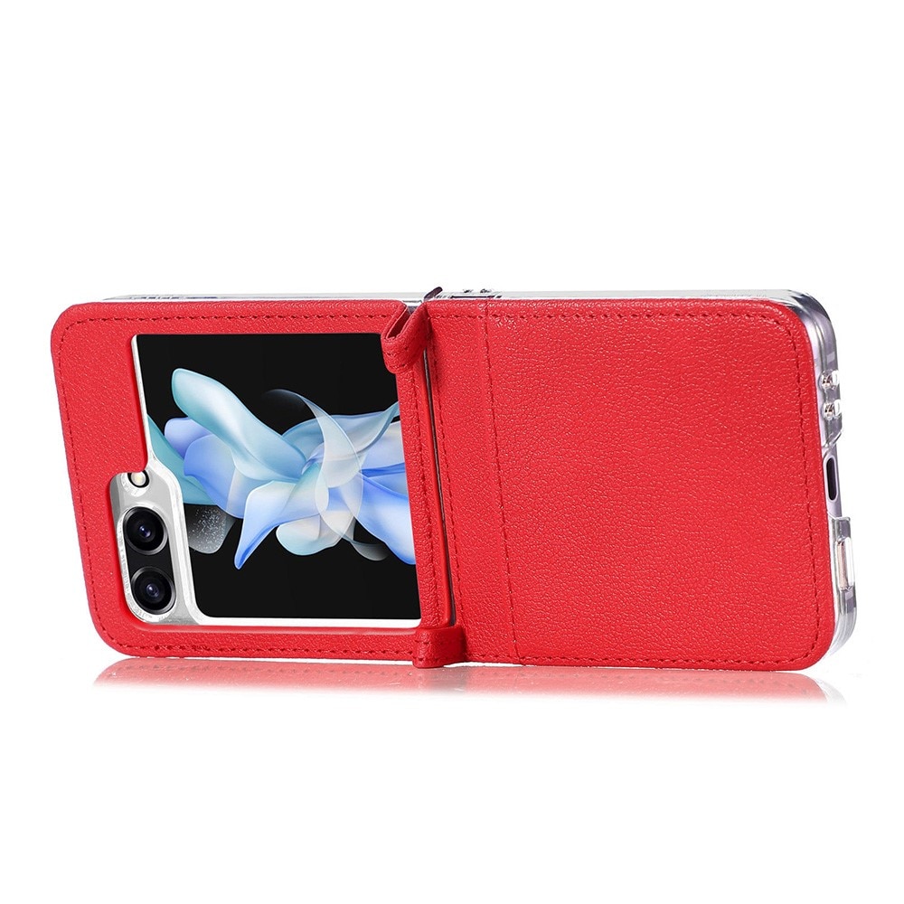 Étui portefeuille Slim Card Wallet Samsung Galaxy Z Flip 5, rouge