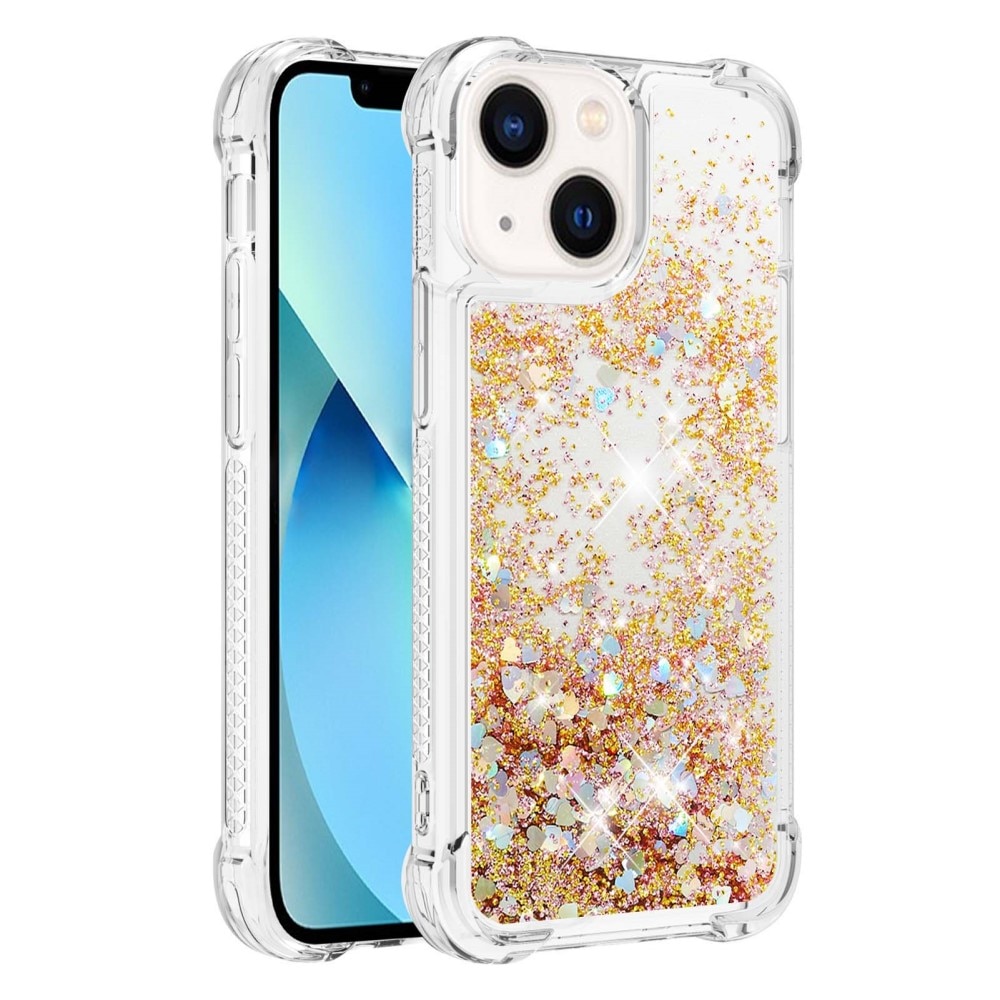 Coque Glitter Powder TPU iPhone 15, or