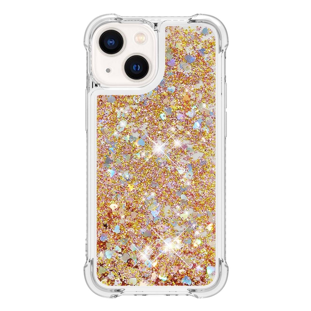 Coque Glitter Powder TPU iPhone 15, or