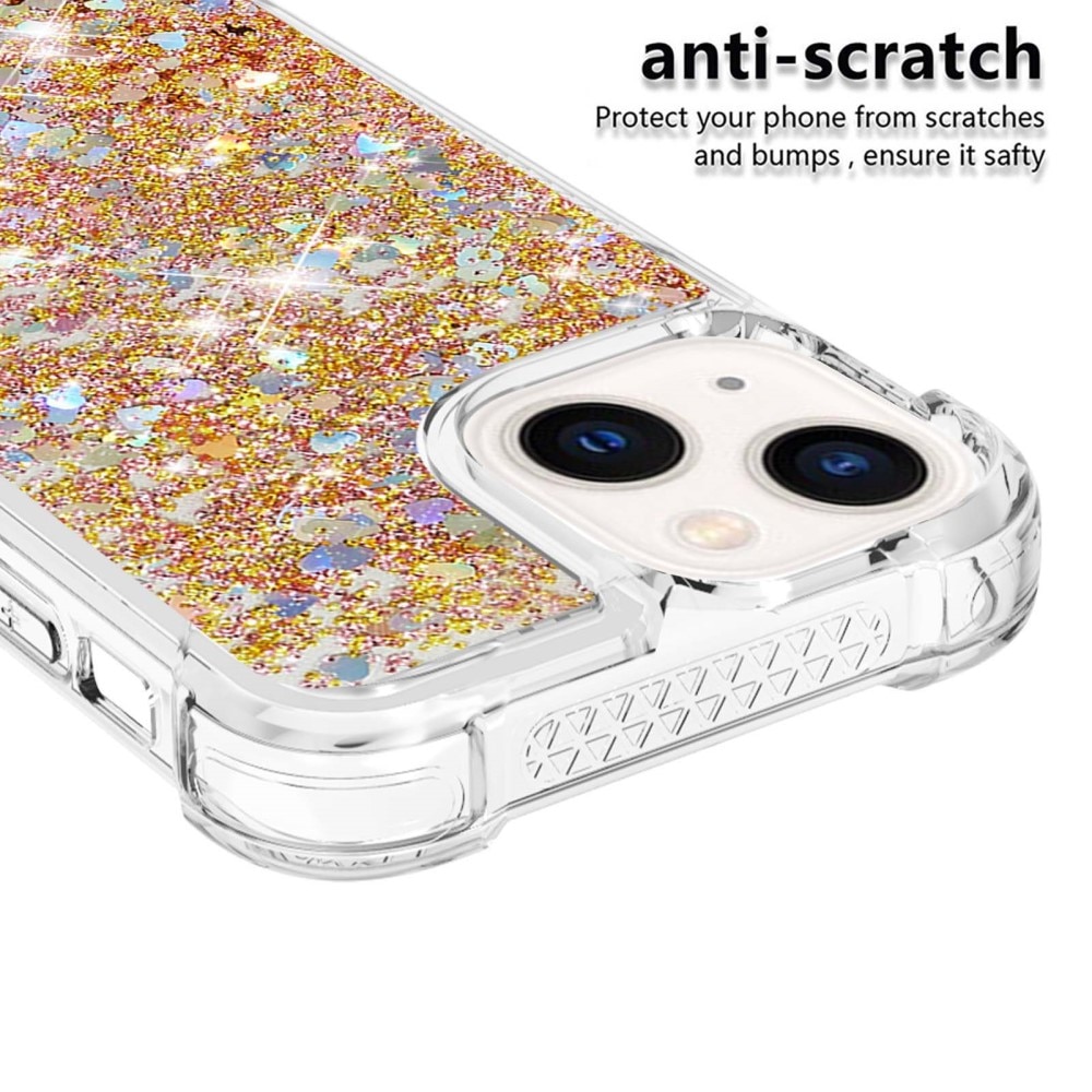 Coque Glitter Powder TPU iPhone 15, or