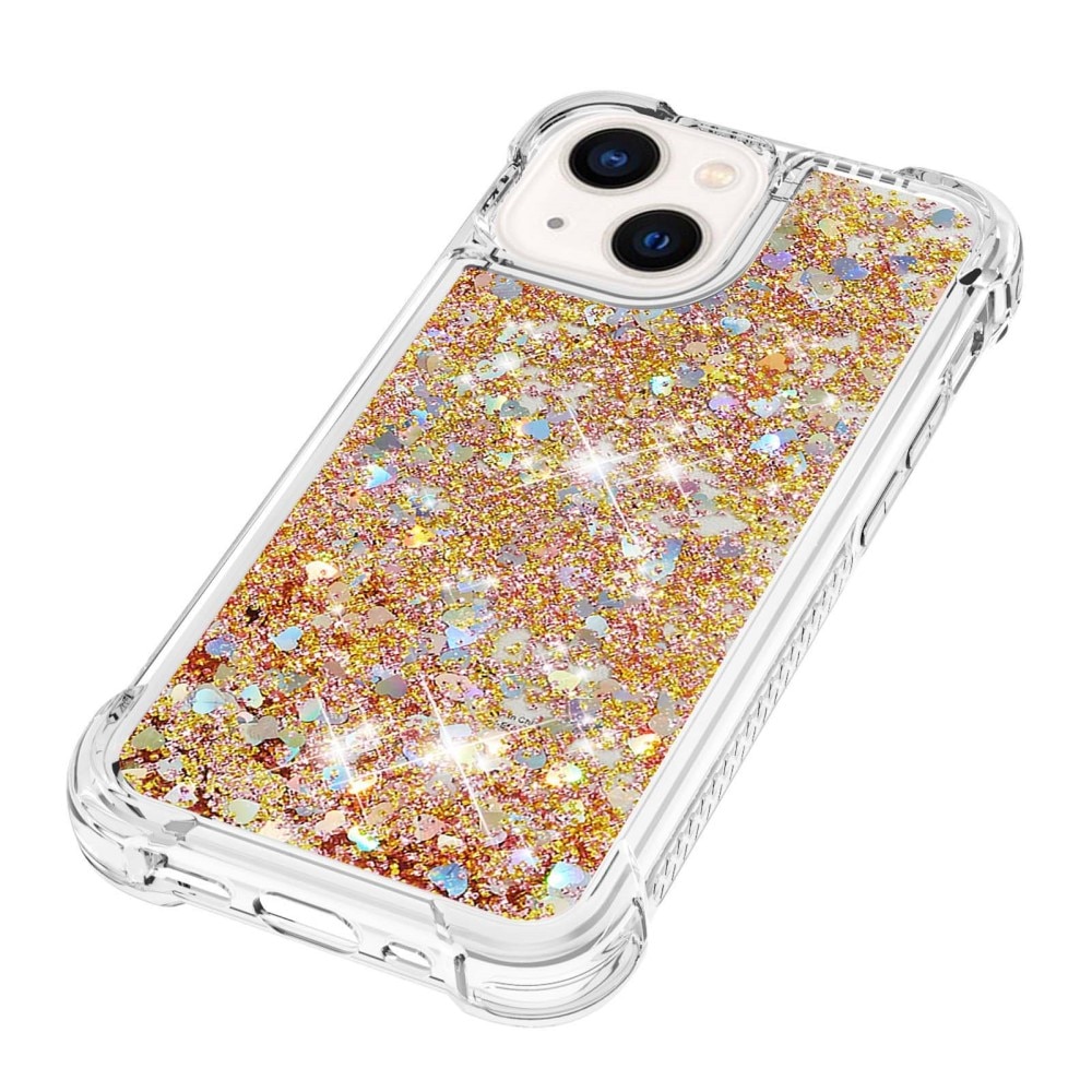 Coque Glitter Powder TPU iPhone 15, or