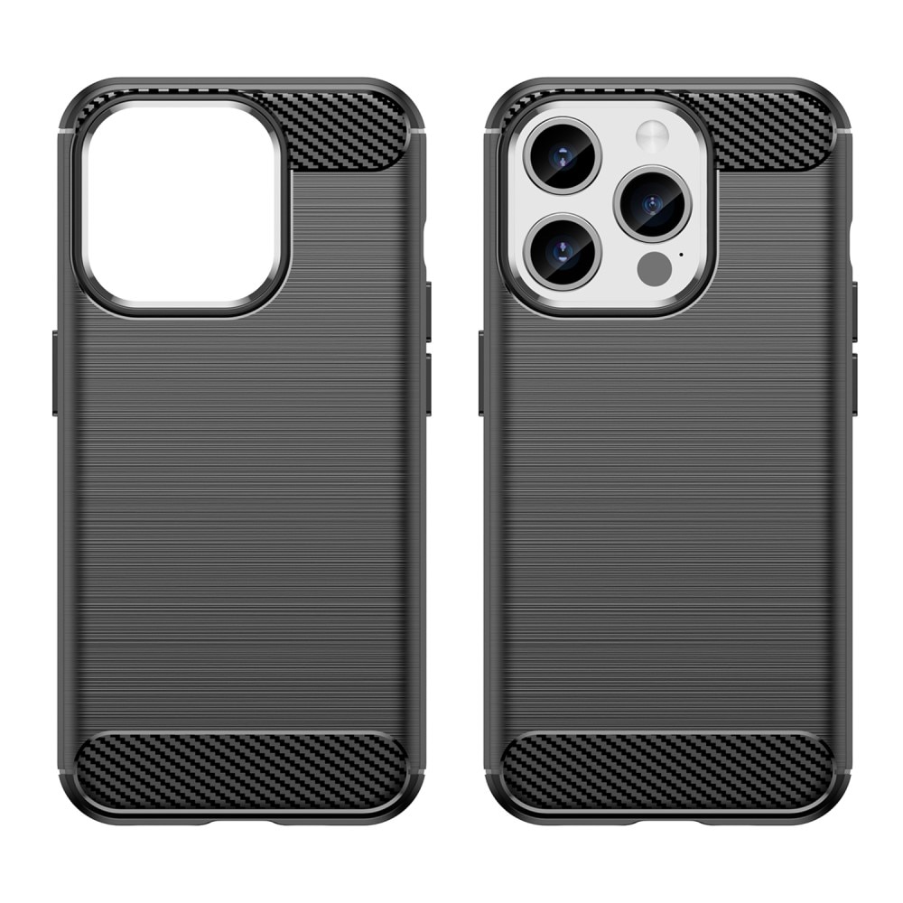 Coque TPU Brushed iPhone 15 Pro, Black