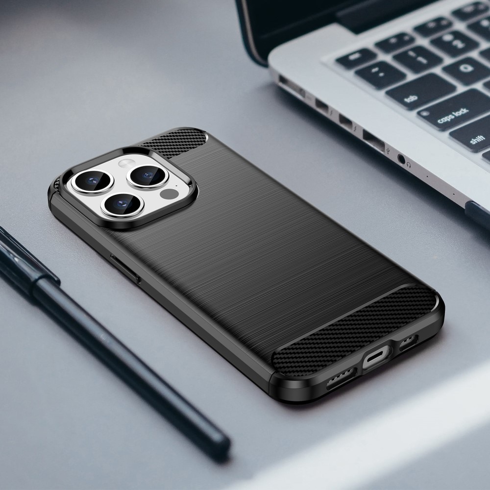 Coque TPU Brushed iPhone 15 Pro, Black