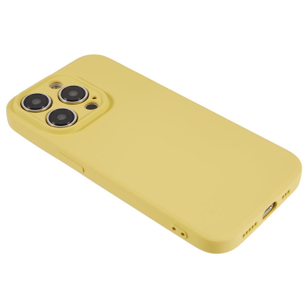 Coque TPU résistante aux chocs iPhone 15 Pro Max, Jaune