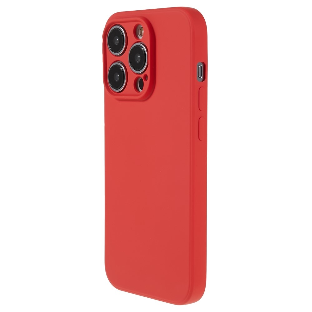 Coque TPU résistante aux chocs iPhone 15 Pro Max, Rouge