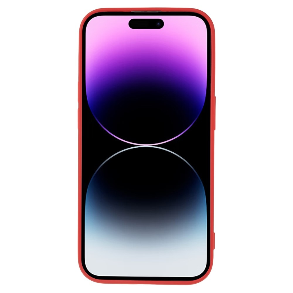 Coque TPU résistante aux chocs iPhone 15 Pro Max, Rouge