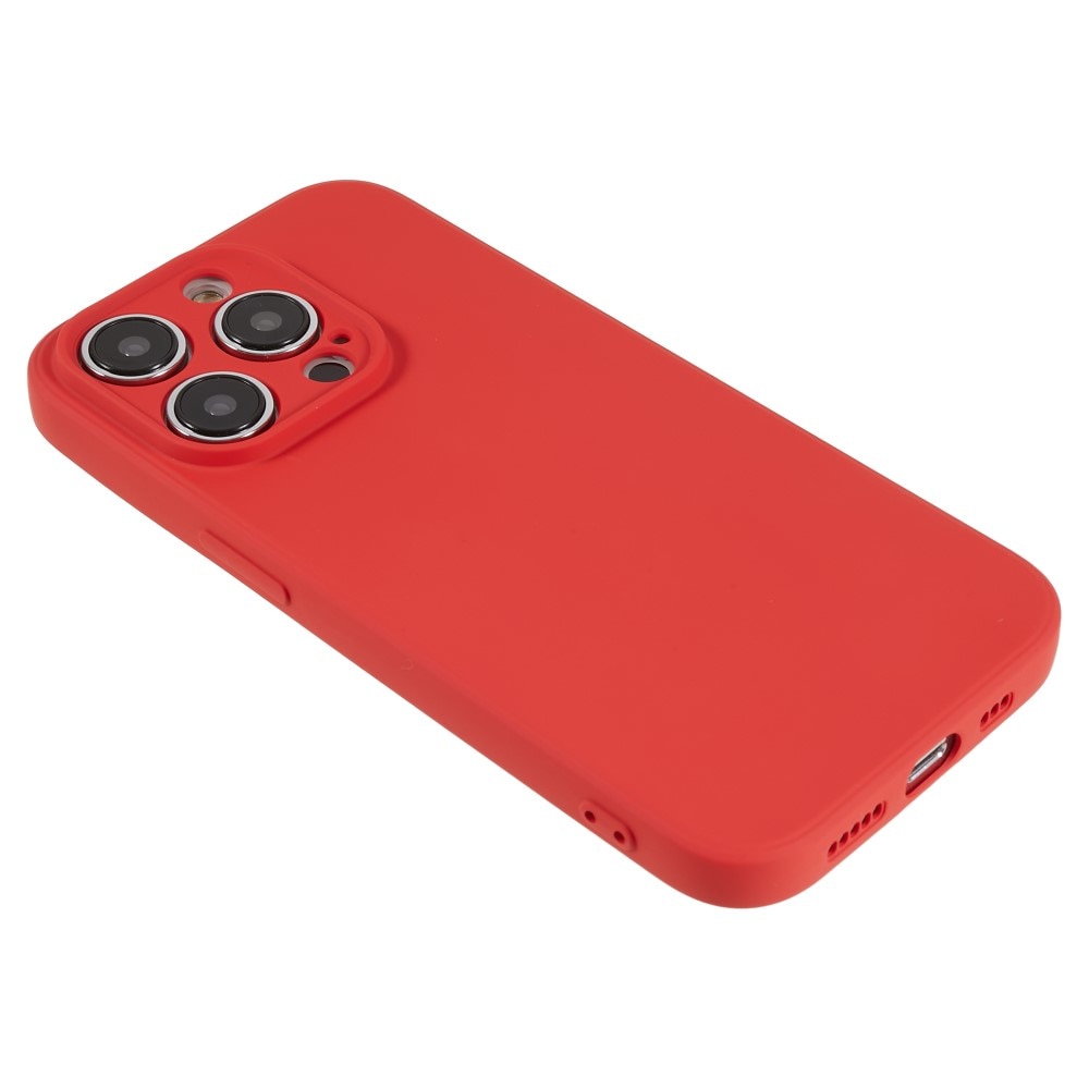 Coque TPU résistante aux chocs iPhone 15 Pro Max, Rouge