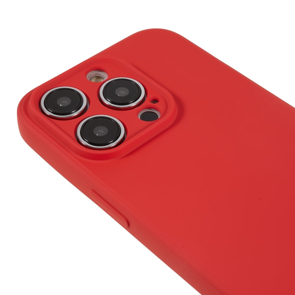 Coque TPU résistante aux chocs iPhone 15 Pro Max, Rouge