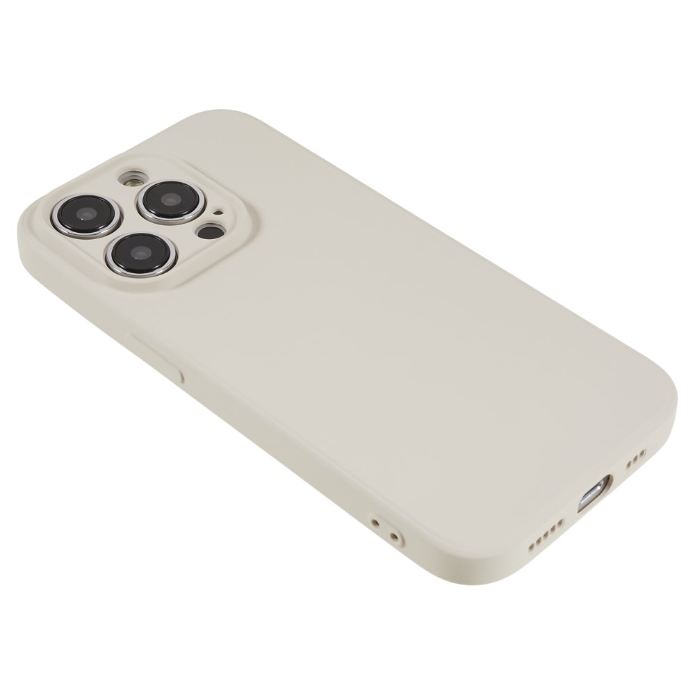 Coque TPU résistante aux chocs iPhone 15 Pro, Beige