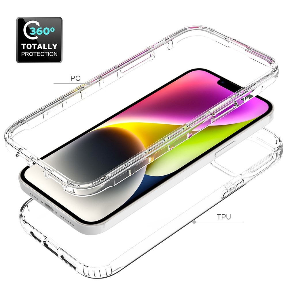 Coque de couverture complète iPhone 15 Plus transparent