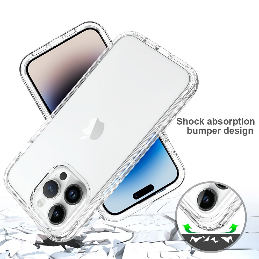 Coque de couverture complète iPhone 15 Pro Max transparent